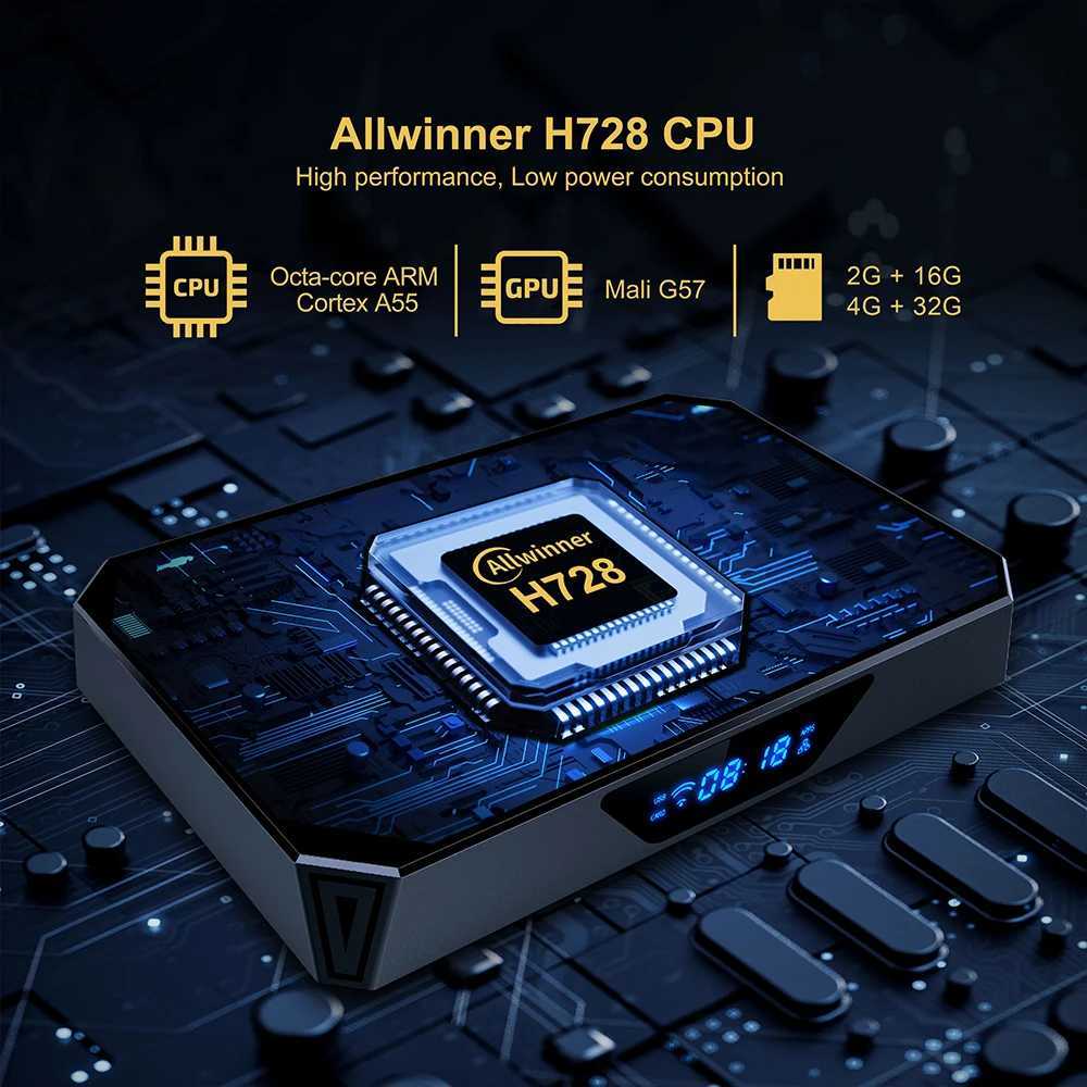 Velec X96Q PRO+TV Box Android 14 Allwinner H728 4GB 32GB 64GB 1000M LAN BT5 3D Wifi6 Supports 8K Media Player Set Top Box X250325