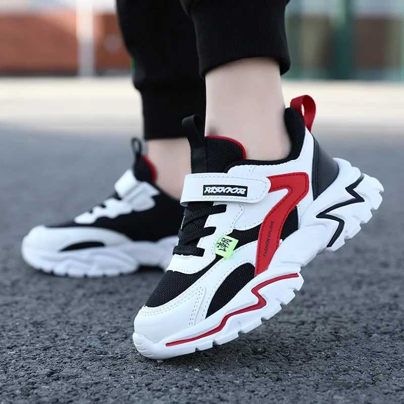 Childrens sports shoes boys casual sports shoes childrens running hiking basketball coach breathable all year round W250324