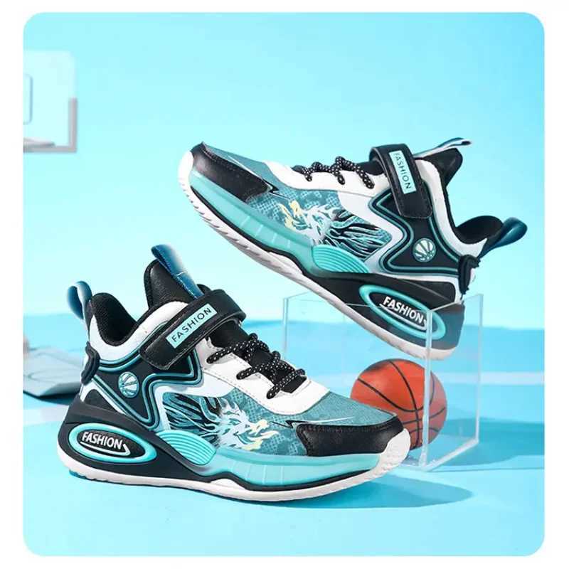 Winter New Boys Wool Basketball Shoes Anti slip Warm Sports Shoes Youth Running Shoes Basketball Sports Shoes W250324