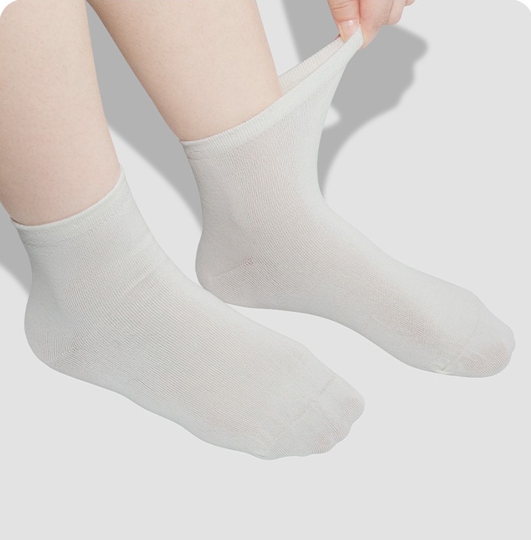 Daily Wear Soft Cotton Crew Socks with Relaxed Fit
