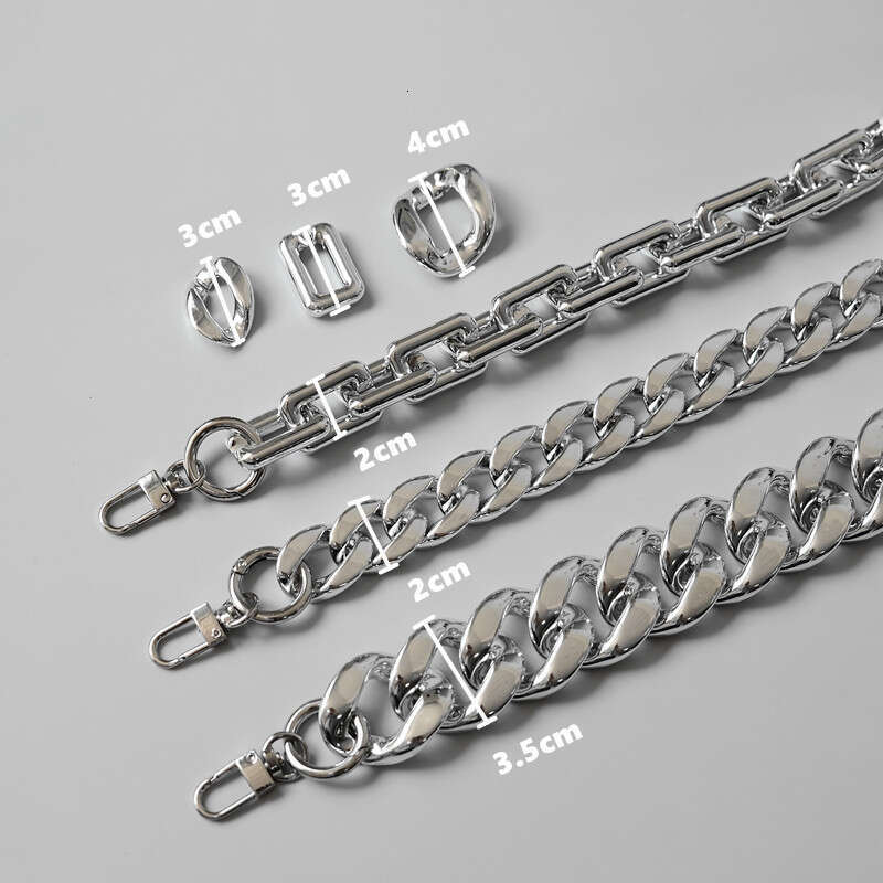 European And American Fashion Iuencer Electroplated Sier Versatile Acrylic Handheld Single Underarm Bag Chain Diagonal Cross Shoulder Strap B5