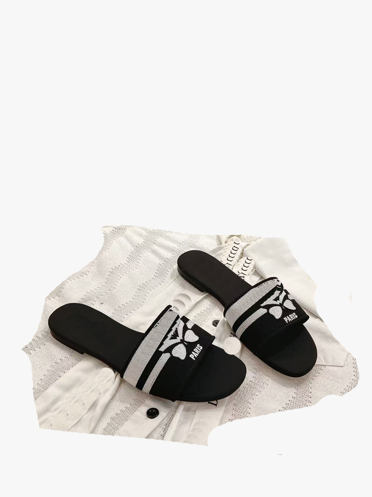 Genuine leather outsole Slippers with Cowhide Long Fur Fussbett Sandals with Box Fashion Ourdoor Indoor Shoes Trainers sBooties Casual Shoes Size35-41