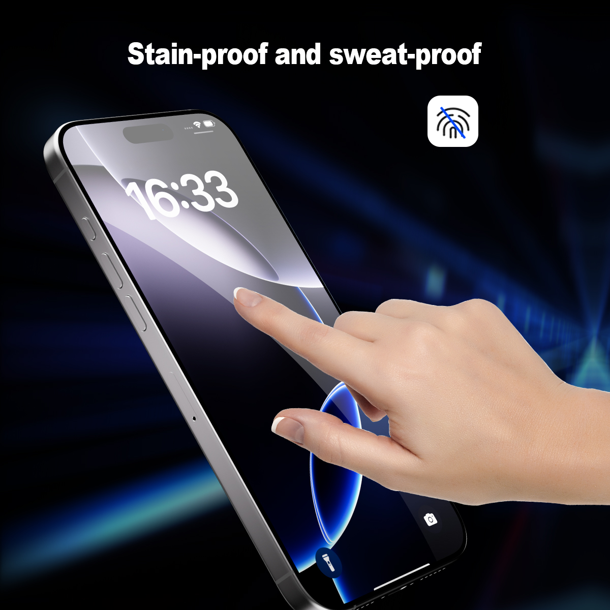 USA LOCAL STOCK ESEEKGO full cover Screen Protector iPhone 16 Pro Max Clear Tempered Glass edge to edge TGF-01 For iPhone 16 15 With 10 in 1 Paper Box