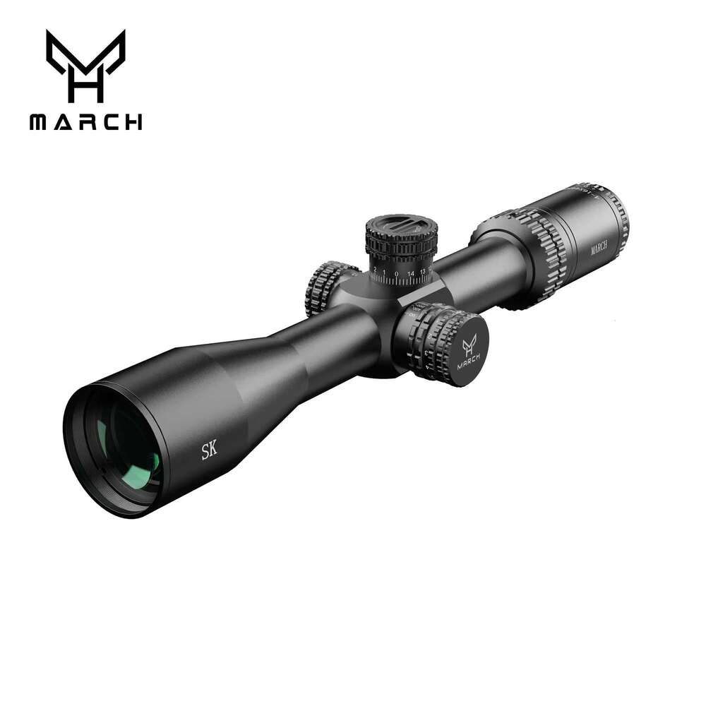 MARCH SK 4-16x44 FFP Tactical Caza Riflescope 1/4MOA ing Lunetas For Hunting Airsoft Optical Sight Carbine Sniper Scope
