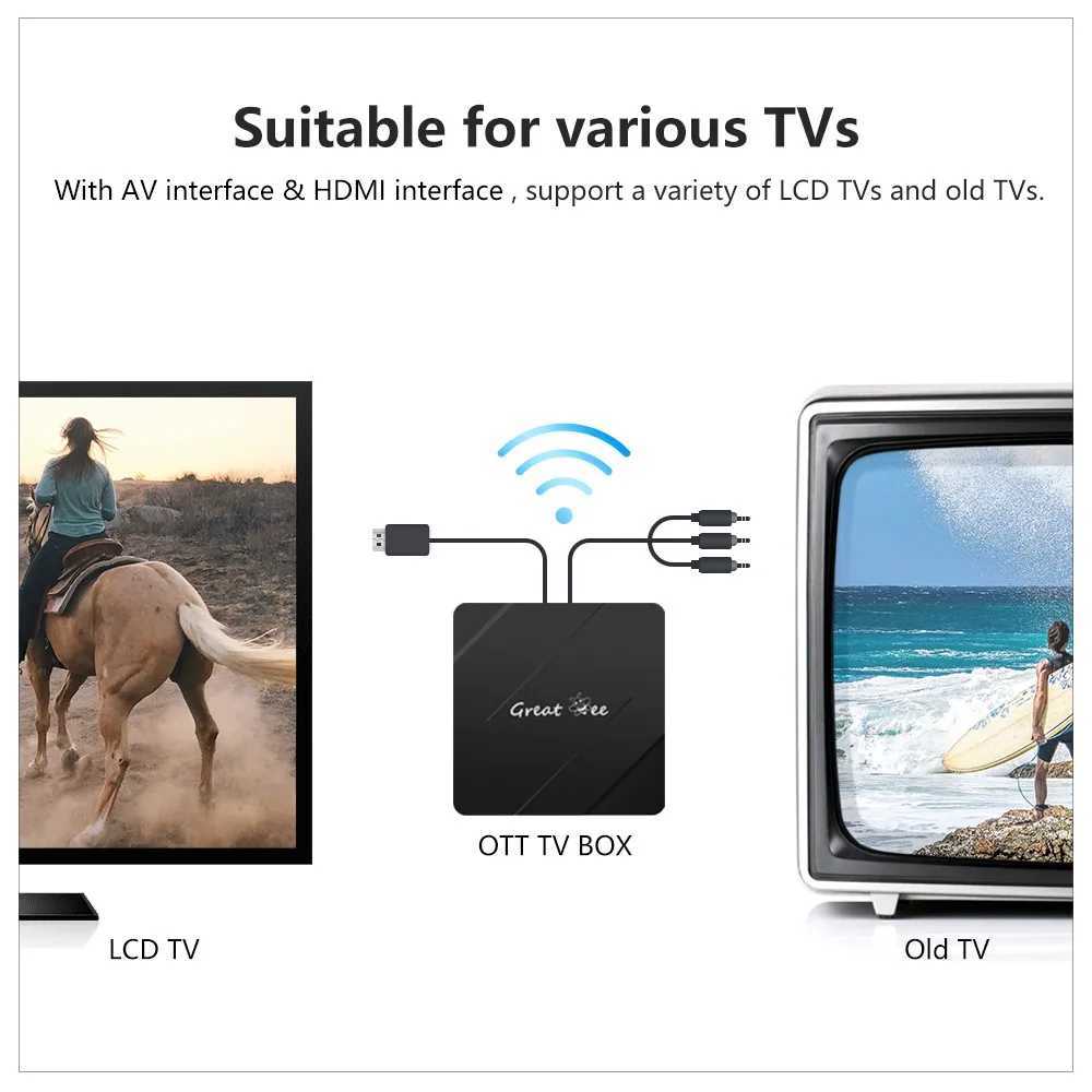 Big Bee New Arab TV Box Big Bee 2GB+16GB 2.4G and 5.0G Dual Wi Fi Arab 4K Media Player Smart Set Top Box X250325