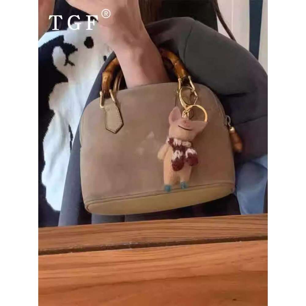 Women's Bags TGF niche designer suede handbag for women new high-end Western style clip bag
