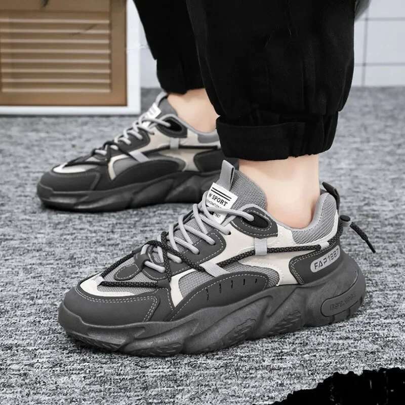 Fashion Men Sneakers Spring Breathable Comfort Air Cushion Running Shoes Outdoor Non Slip Wear-resistant Walking Shoe atillas
