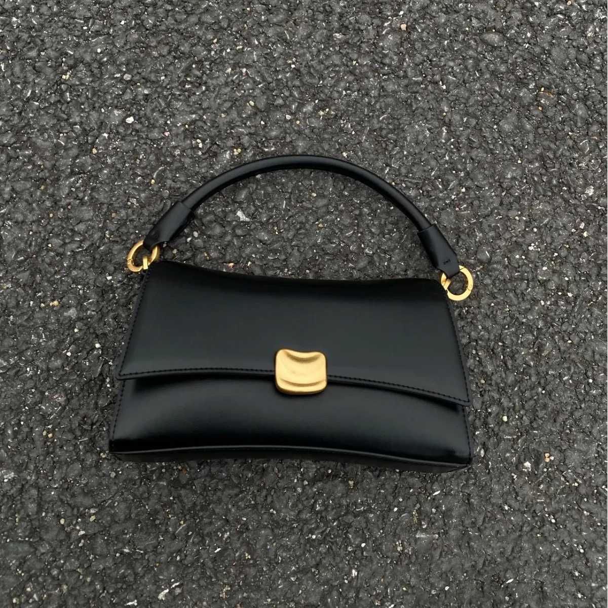 Luxury Designer Lock PU Leather Womens Handbag Casual Crossbody Bag Flap Tote Y250324