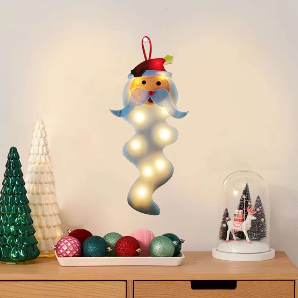 Creative design of Christmas chandelier, snowflake star, elk, cedar shaped lamp, decorative lighting