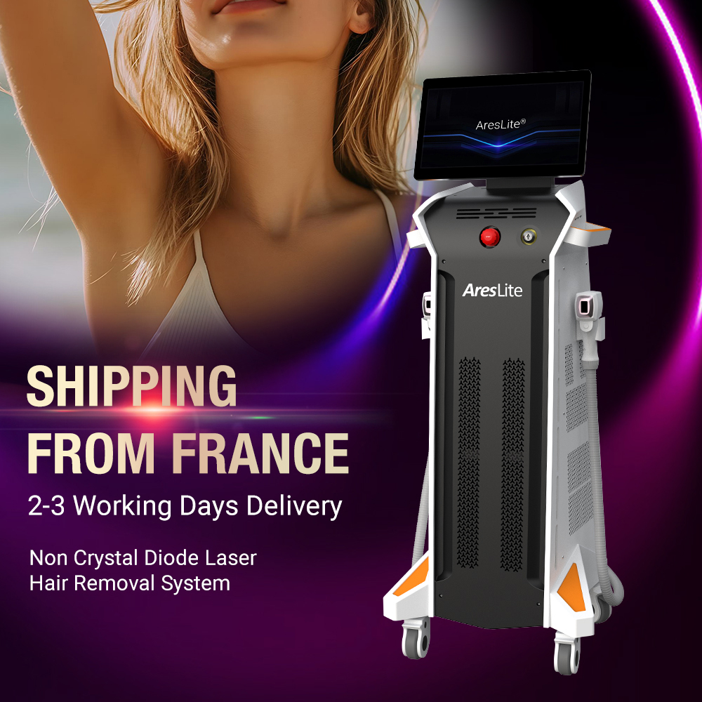 600W/1200W 808nm 1 handle or 2 handles Non-crystal diode laser hair removal machine US warehouse only Winkonlaser