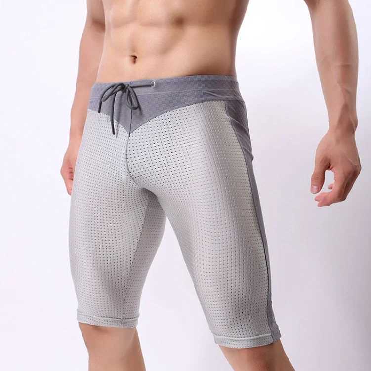 Mens Running Tight Compression Short Leg Sportswear Fitness Exercise Basketball Yoga Training Exercise Slow Running W250324