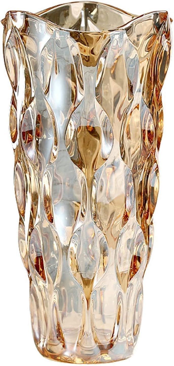 Glass Vases for Flower Thickened 3.4 lb Morden vases for Tables Centerpieces, vase for Home Decor Crystal Colorful and Clear Rose Large Vases Christma