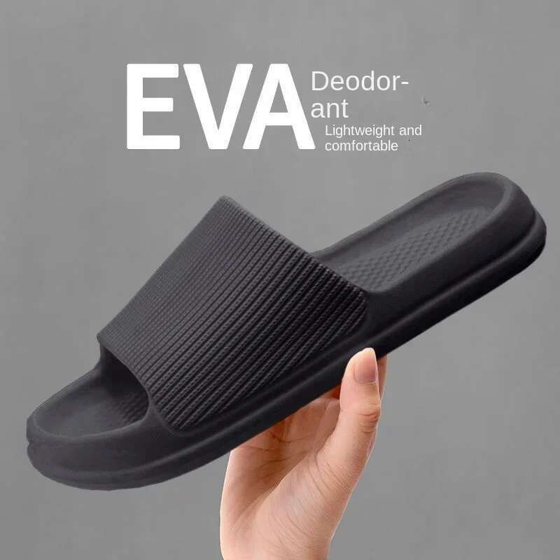 Fashion Men's Women's Sandals Anti-Slip Wear-Resistant EVA Thick Sole Comfortable Home Slippers Bathroom Bath Flip-ps