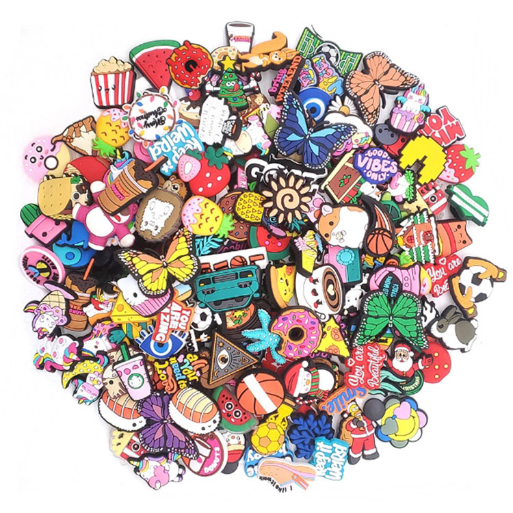 Shoe Parts Accessories High-Quality Charms Sandals Decoration DIY For Clog garden shoe Pvc buckle Drop Delivery Series Random