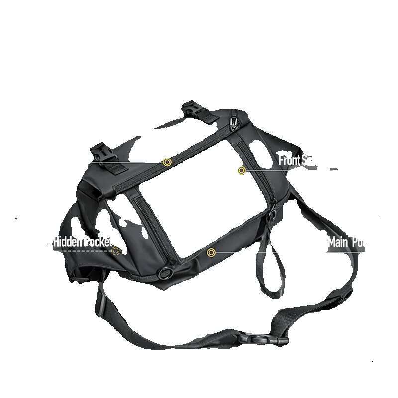Men's Waterproof Crossbody Chest Bag With Tablet Pocket, Durable Lightweight Sg Pack Shoulder Backpack For Travel Outdoor