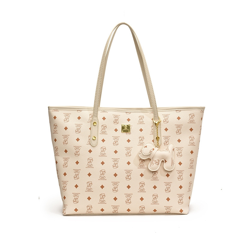 Free shipping 2025 new designer bag Fashionable printed commuting tote bag single shoulder bag Handheld Bucket Bag