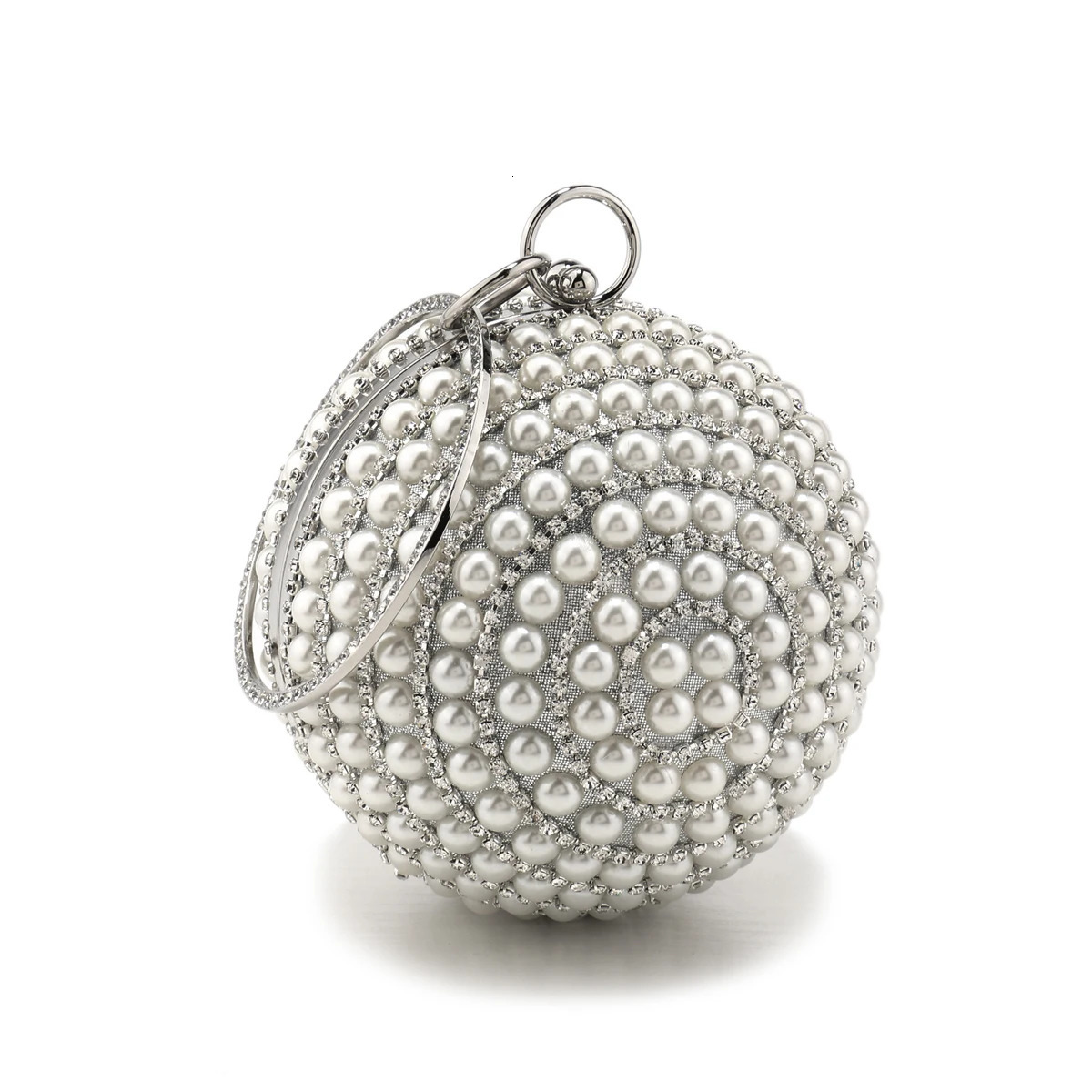 Party clutch with pearl diamonds evening bag pearl handbag ball party rhinestone dress wallet 250320
