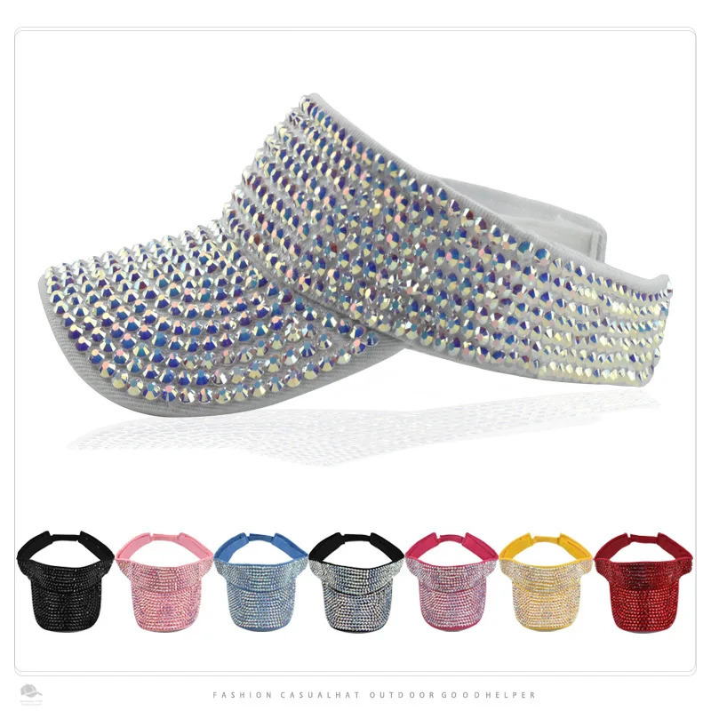 Diamond Hat Womens Summer Breathable Empty Hat Outdoor Bicycle Hat Sunscreen Hat Golf Hat Gorro 250320