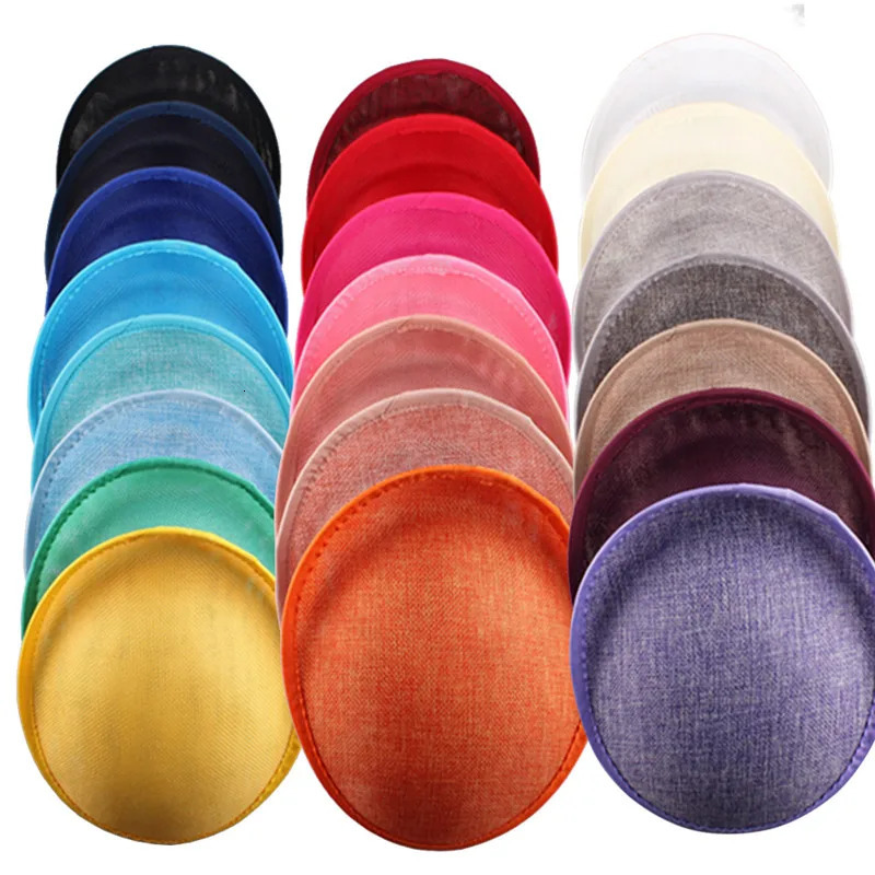 20CM Simulation SINAMAY Fashioner Base Making Dance Party Show Hat DIY Millinery Cocktail Headwear Wedding Hairstyle One Piece Style 250320