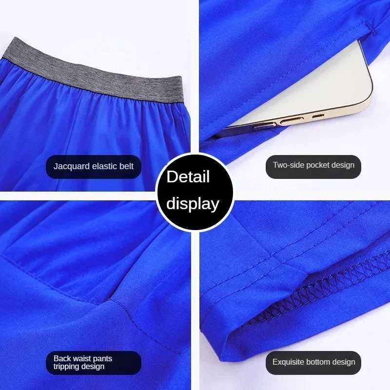Short gym mens quick drying mens sports shorts casual trance fitness jogging marathon running shorts sportswear W250324