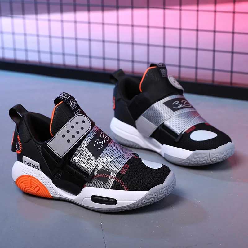 High Qu childrens casual shoes comfortable thick soled non slip sports shoes personalized outdoor fitness travel shoes basketball shoes W250324