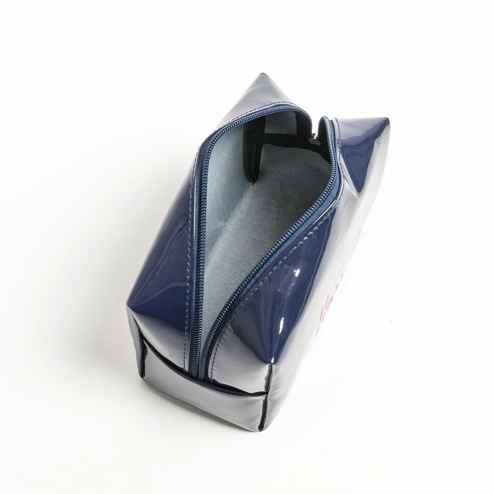 Fashion PVC organizer makeup bag waterproof nylon travel cosmetics box zipper face bag small portable clutch handbag 250320