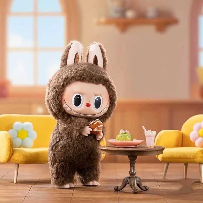 POPMART Original Labubu 100% Genuine Monster Macaroon Blind Box Vinyl Base Series Keychain Bag Pendant for CollectionT250325