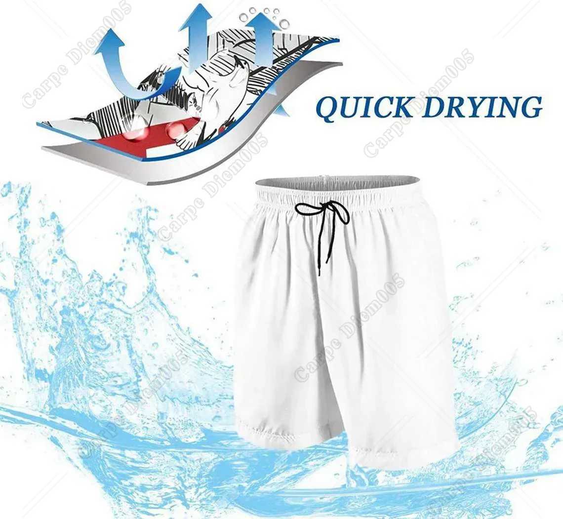 St. Patrick Clovers Mens Summer Casual Beach Shorts Mens Quick Drying Mens Pull up Waist Surfing Swimming Shorts W250324