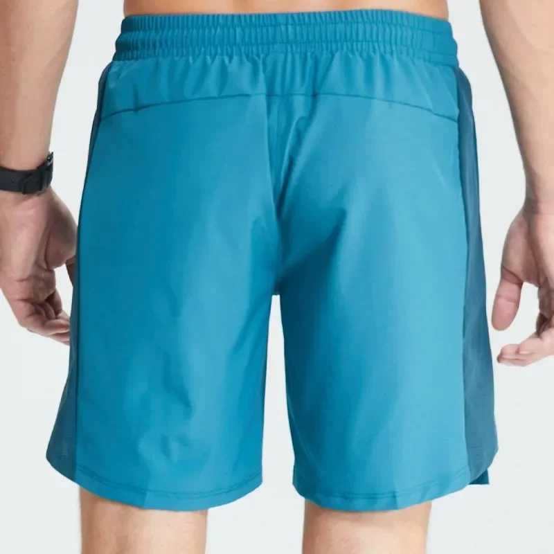 Mens running shorts gym running shorts outdoor fitness shorts mens basketball training clothes marathon sportswear W250324