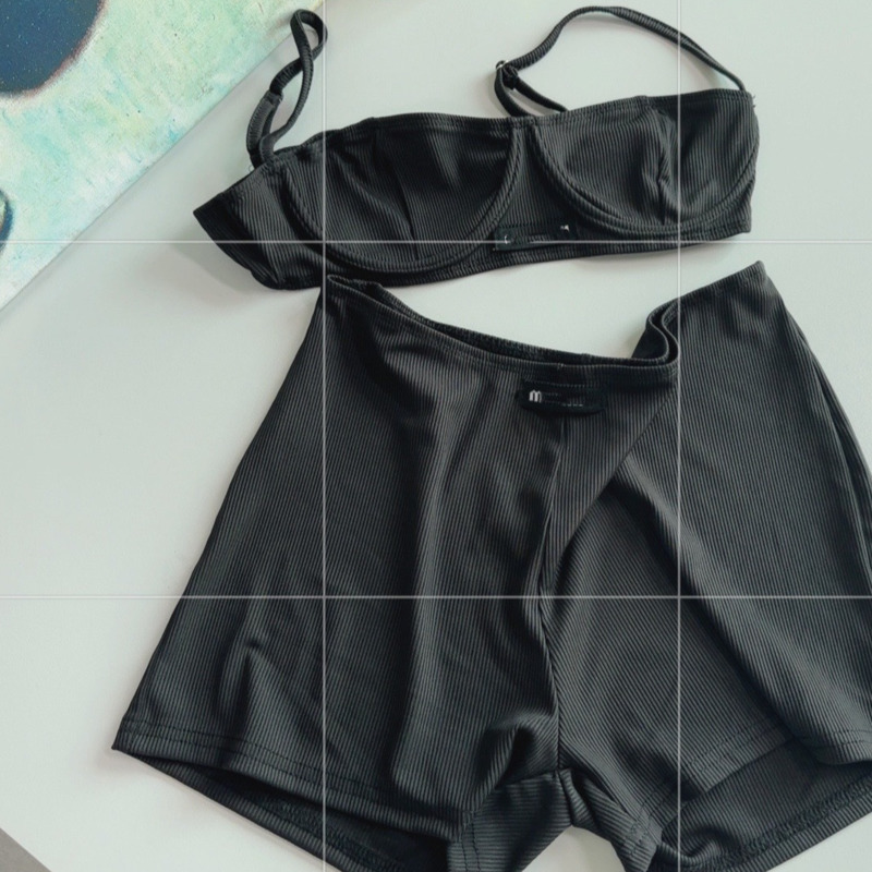 Designer Women Tank Underwear Luxury Sports Bra And Shorts Sets Casual Yoga Brief Set Split Summer Outfis