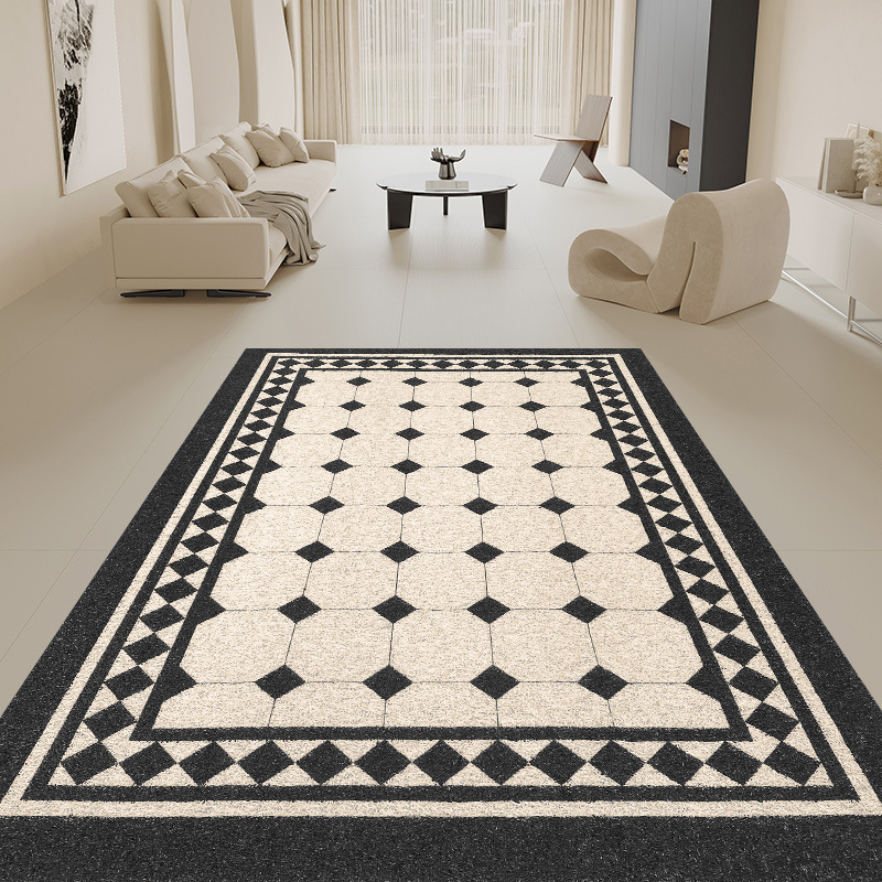 Entrance Door Mat Dirt-resistant Carpet French Style Simple Non-slip Floor Mat Outdoor Foot Mat