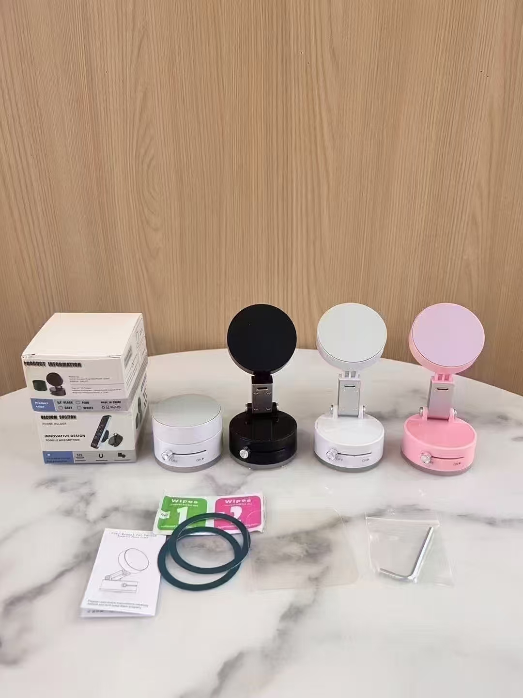 Home Office Universal Stable Vacuum Adsorption Suction Vacuum Cell Mobile Screen Foldable Bracket Car Magnetic Phone Holder