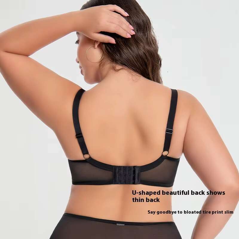 Women's Size Sexy Push-Up Breathable Mesh Anti-Sagging Underwear For Big Breasts Push-Up Large Cup Bra