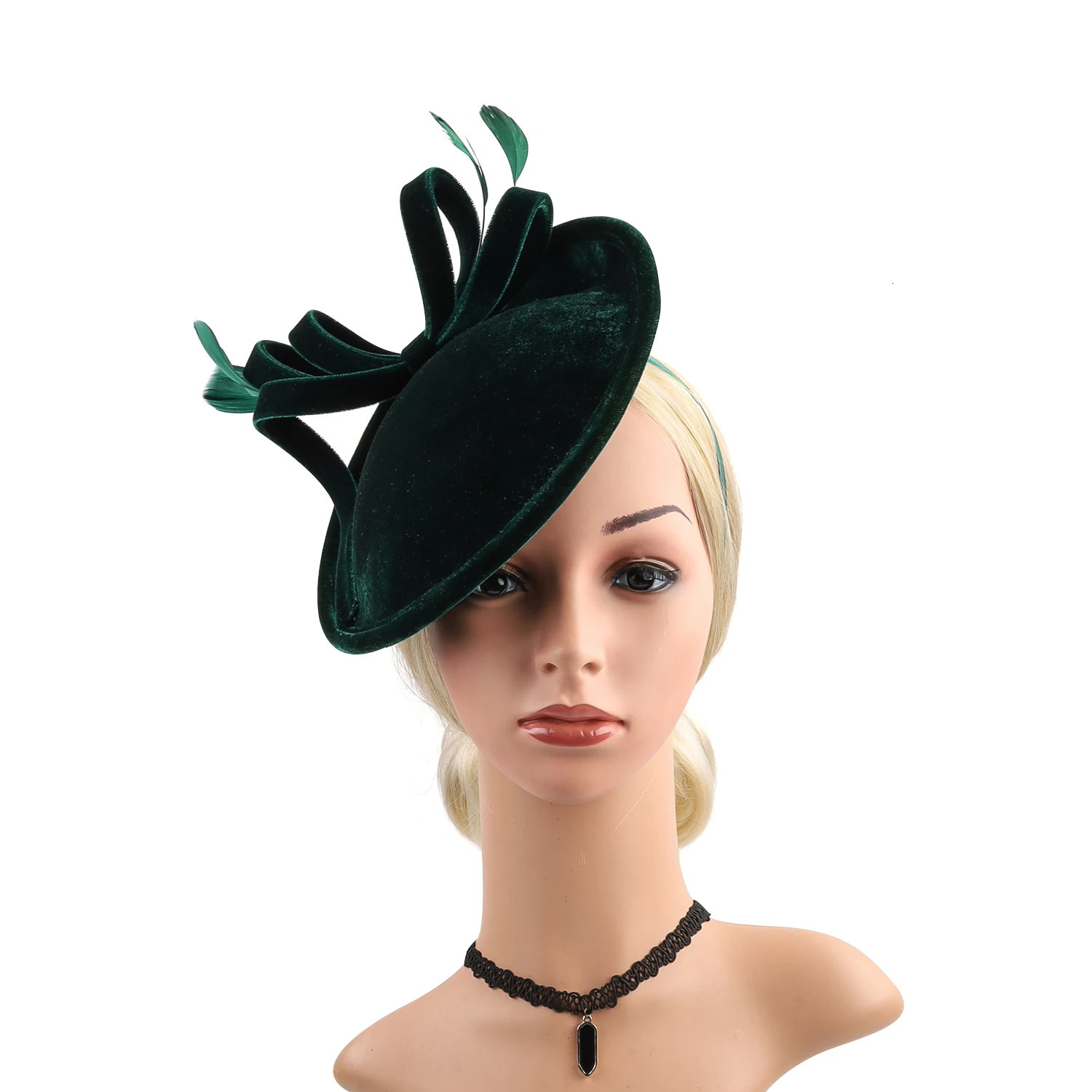 kentucky Huge Bowknot velvet Hat wedding Headband for Women Lady Cocktail Tea Party Accessories 250324