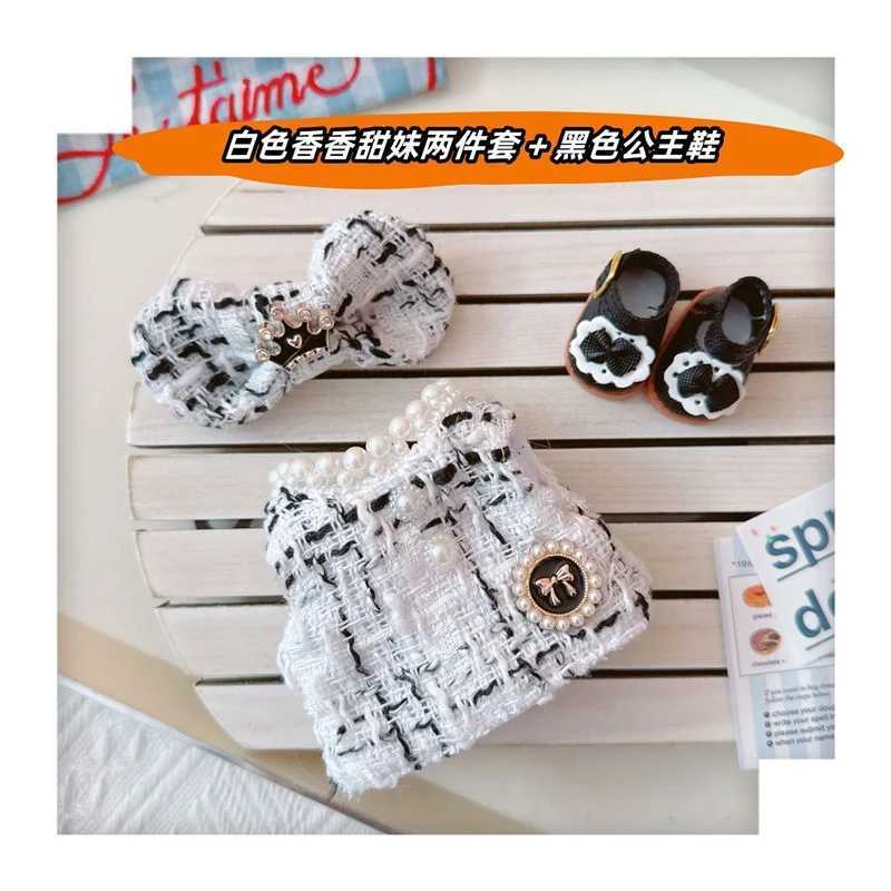 17cm Labubu doll accessories clothing high-end luxury design sweet wool set Labubu clothing cross body bag princess shoesXJ250324