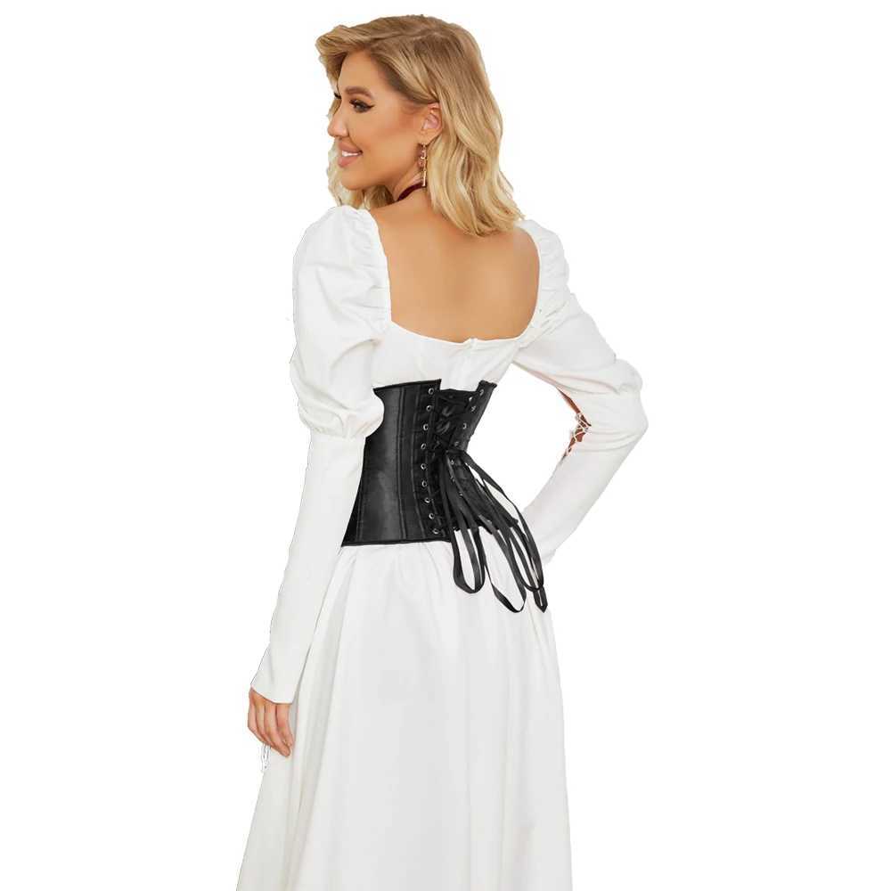 Satin underwear tight corset without cup Bustier ultra-thin fit waist belt decal shape W250325