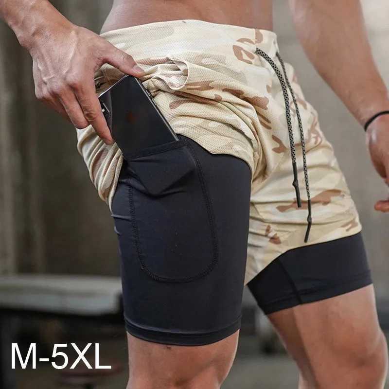 M-5XL Mens 2-inch Street Fitness Shorts White Breathable Slow Running Shorts Fitness Quick Dry Casual Running Shorts W250324