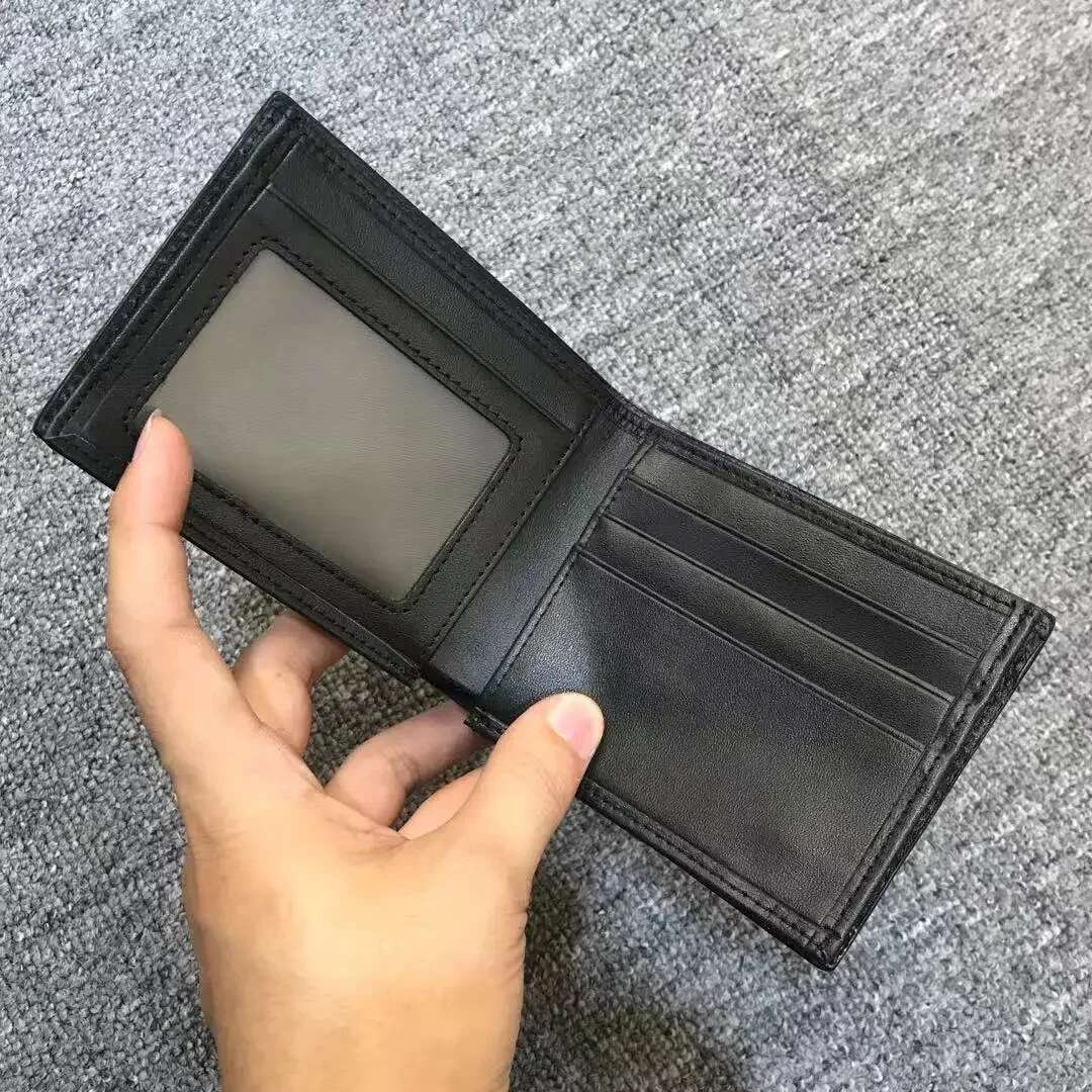 2024 New Fashion Business Men's Alligator Wallets Crocodile Genuine Leather Short Wallet Boy Brand Card Holder Purse