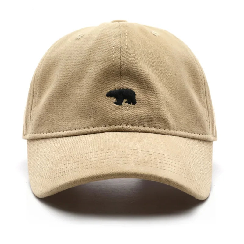 Womens and mens summer baseball caps polar bear embroidery hiphop snap caps cotton sun hats unisex casual Visor hats 250318