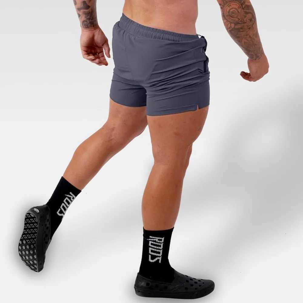 Running shorts mens summer gym fitness and fast drying Bermuda mens beach shorts swimming trunks jogging training bottom W250324