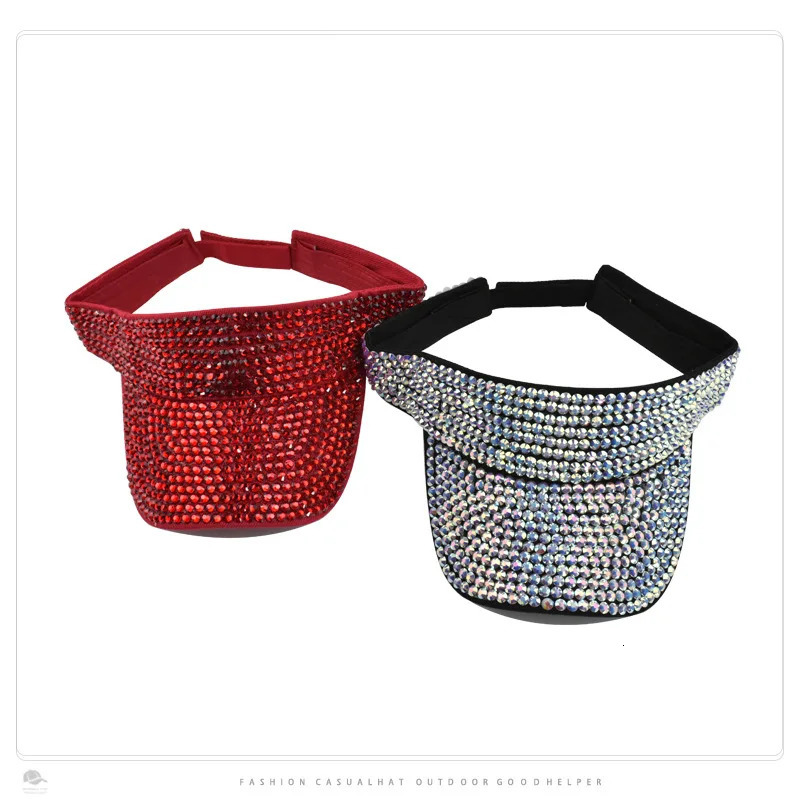 Diamond Hat Womens Summer Breathable Empty Hat Outdoor Bicycle Hat Sunscreen Hat Golf Hat Gorro 250320