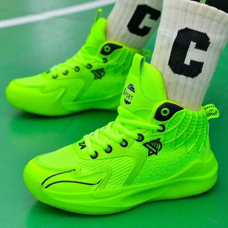 New breathable basketball shoes for boys running shoes for teenagers and middle-aged and elderly children W250324