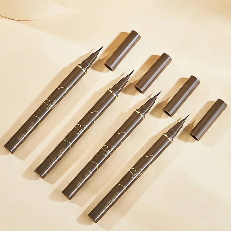 Silky Smooth Matte Brown Liquid Eyeliner Waterproof Sweatproof Lying Silkworm Pen Natural Eye Makeup Women Beauty Cosmetic 250324