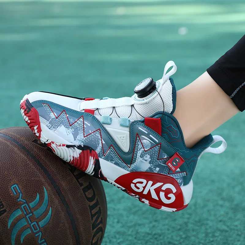 Brand childrens shoes anti slip breathable basketball shoes childrens sports shoes W250324