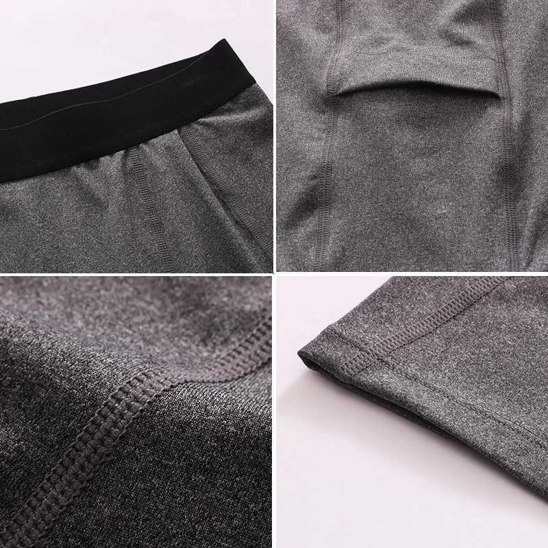 Mens Quick Drying Sprint Tight Mens Compression Running Sprint Fitness Exercise Long Leg Mens Sprint with Pocket W250324