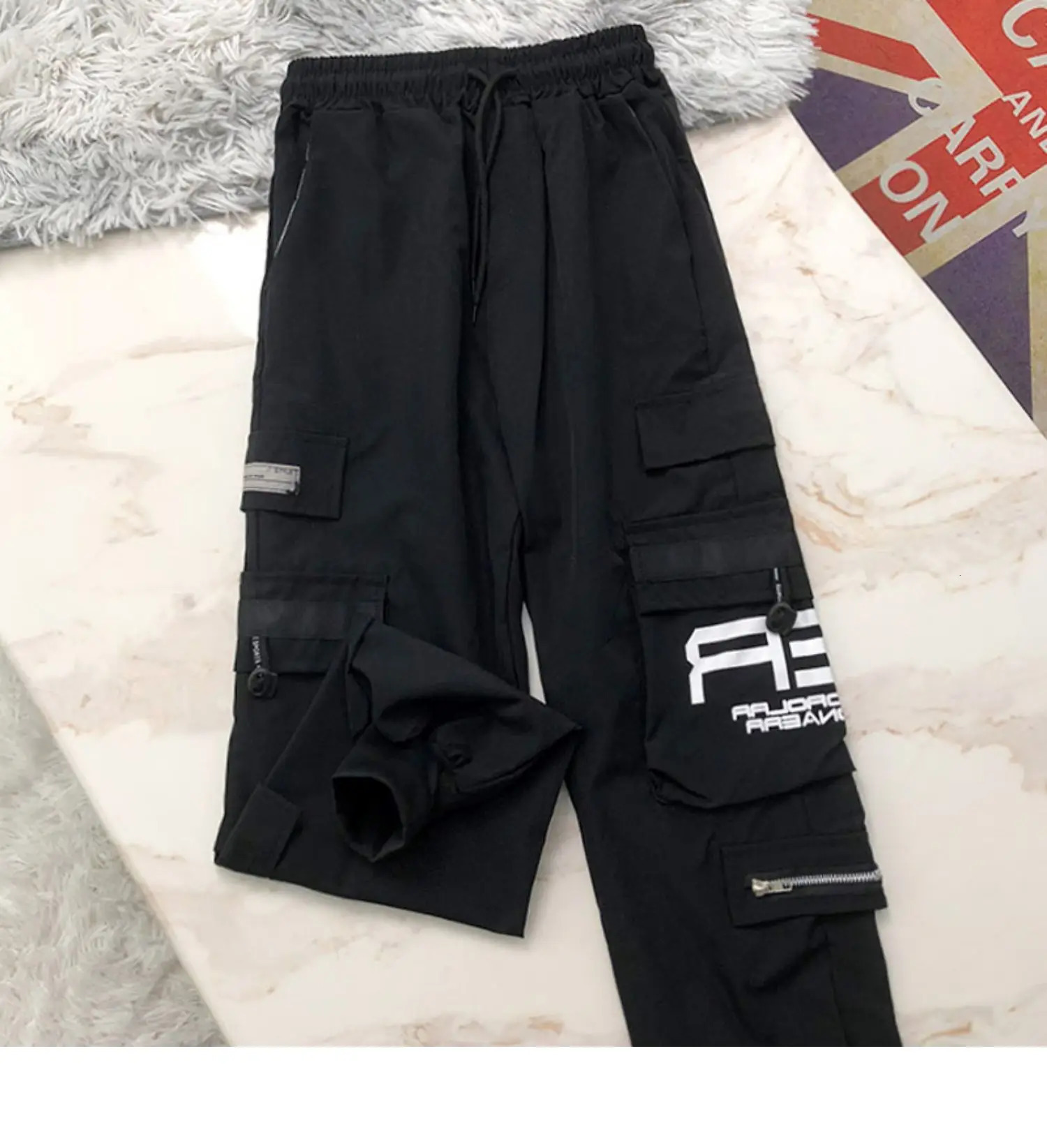 Nstyle overalls summer thin section loose broad legs lazy casual straight leg pants 250324Z