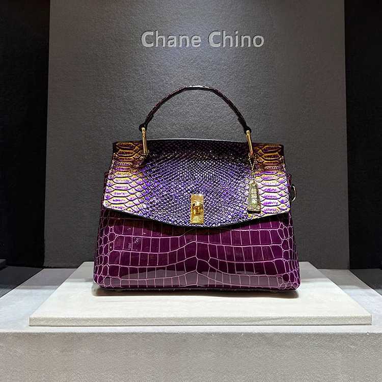 new high-quality womens leather handbag fAshion trend Crocodile printed cross body bag hot selling Z250324