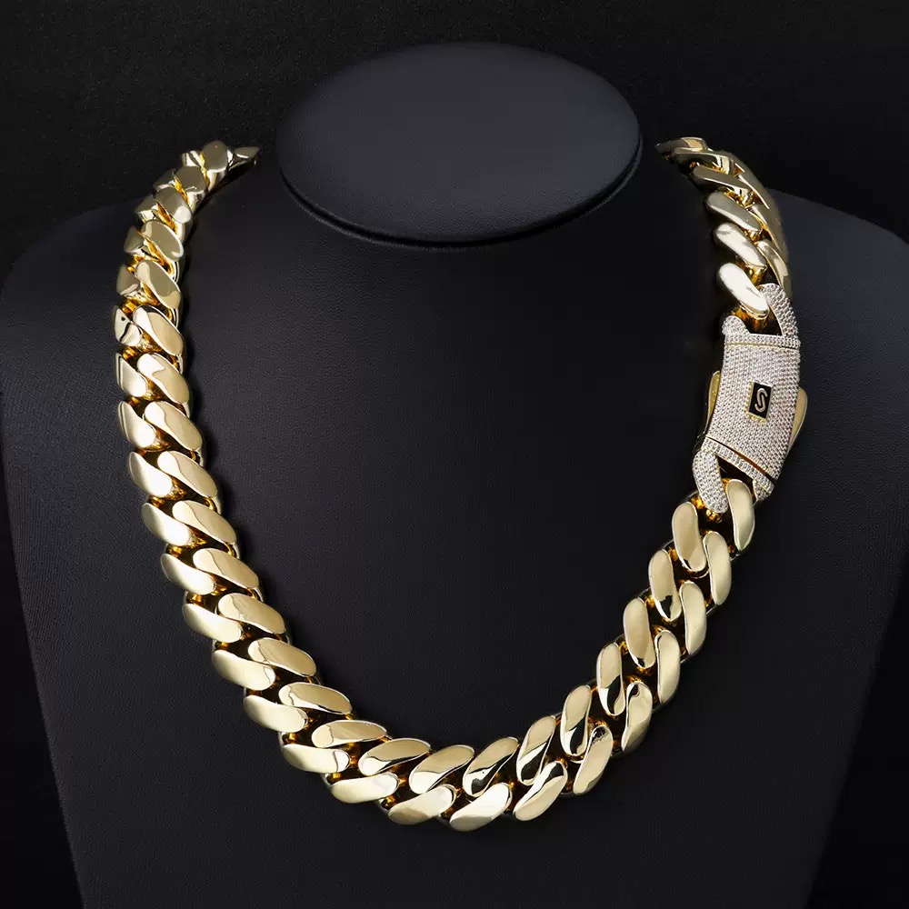 Pass the test 10mm-18mm Ice out Sier Moissanite k high quality Hip Hop Jewelry for men Cuban crypto chain with GRA certificate VVS