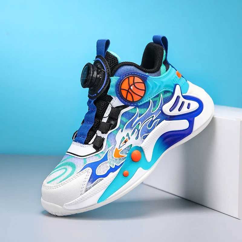 Childrens shoes boys sports shoes luxury top-level childrens basketball sports shoes 4-12 year running coach shoes W250324