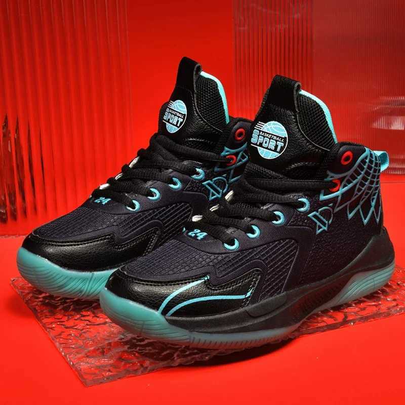 New breathable basketball shoes for boys running shoes for teenagers and middle-aged and elderly children W250324